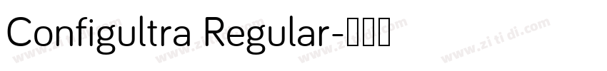 Configultra Regular字体转换